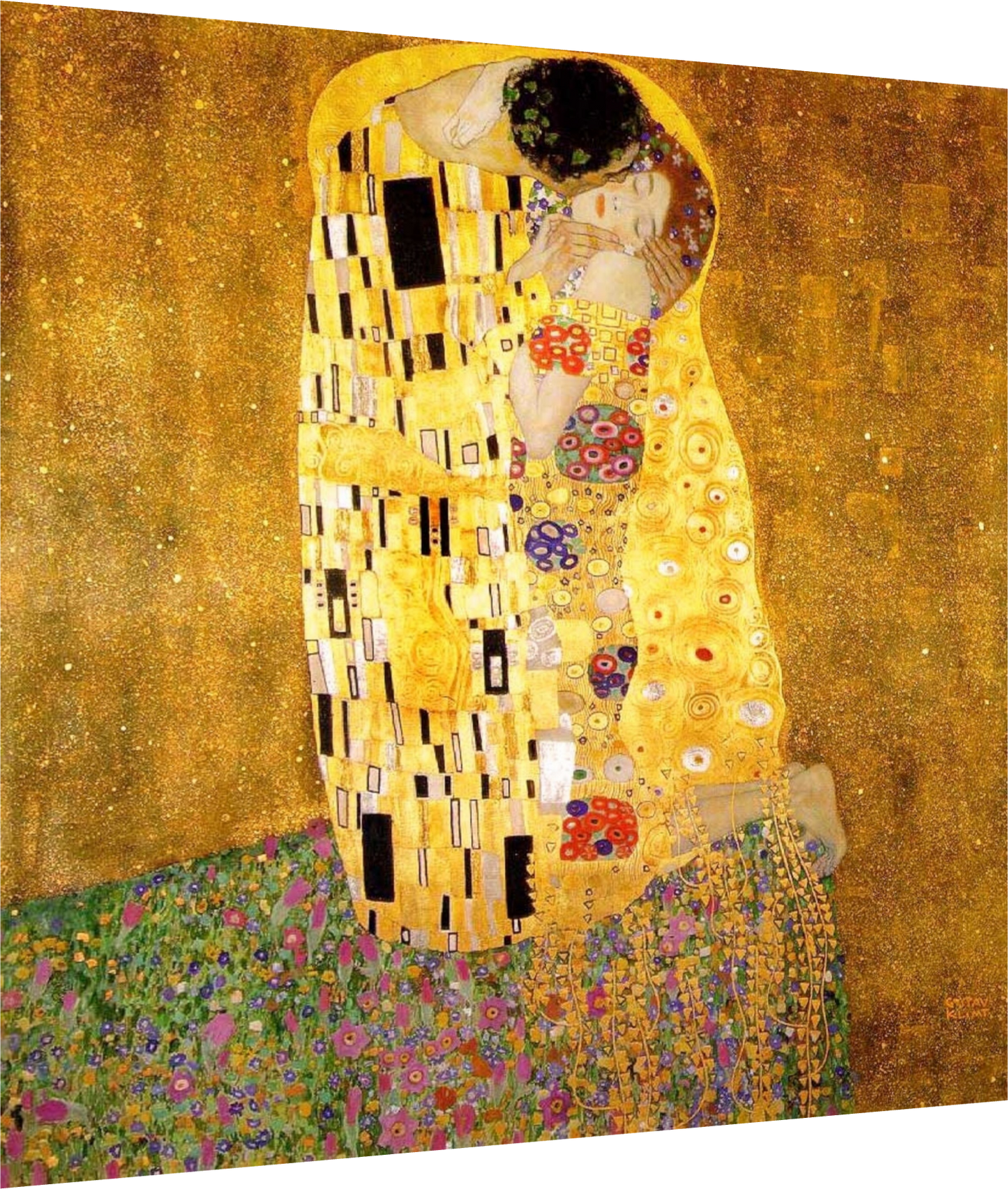 "The Kiss," painted in 1908 by Gustav Klimt