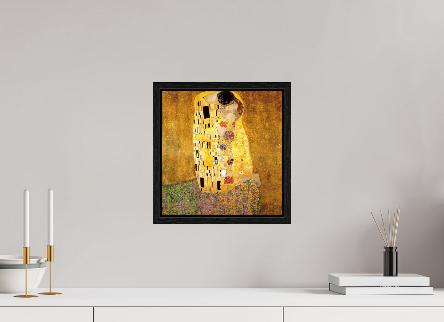 "The Kiss," painted in 1908 by Gustav Klimt